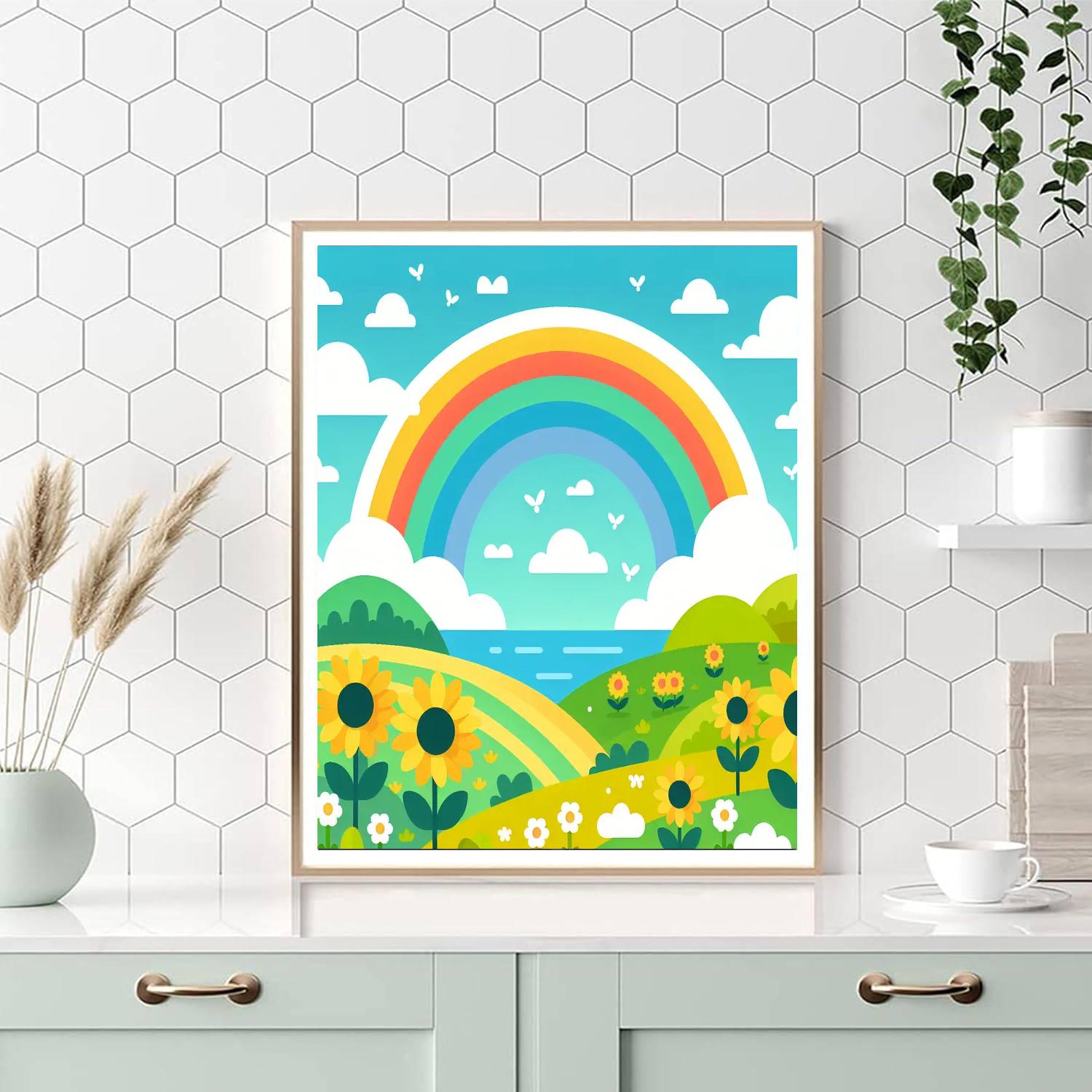 Rainbow Connection Number Painting