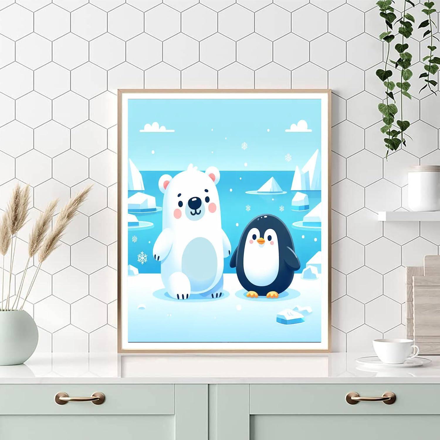 Arctic Polar Adventure Number Painting