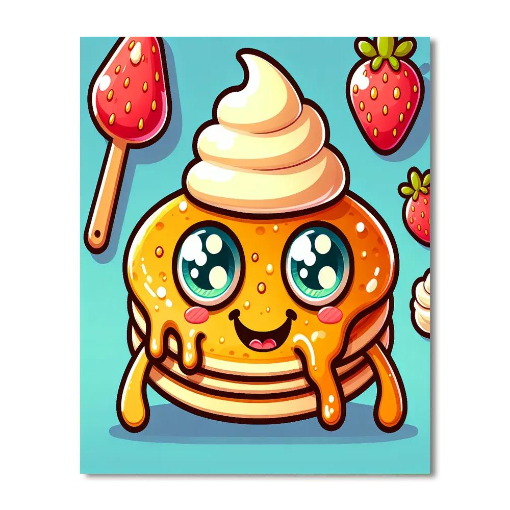 Silly Pancake Monster Painting By Numbers Kit