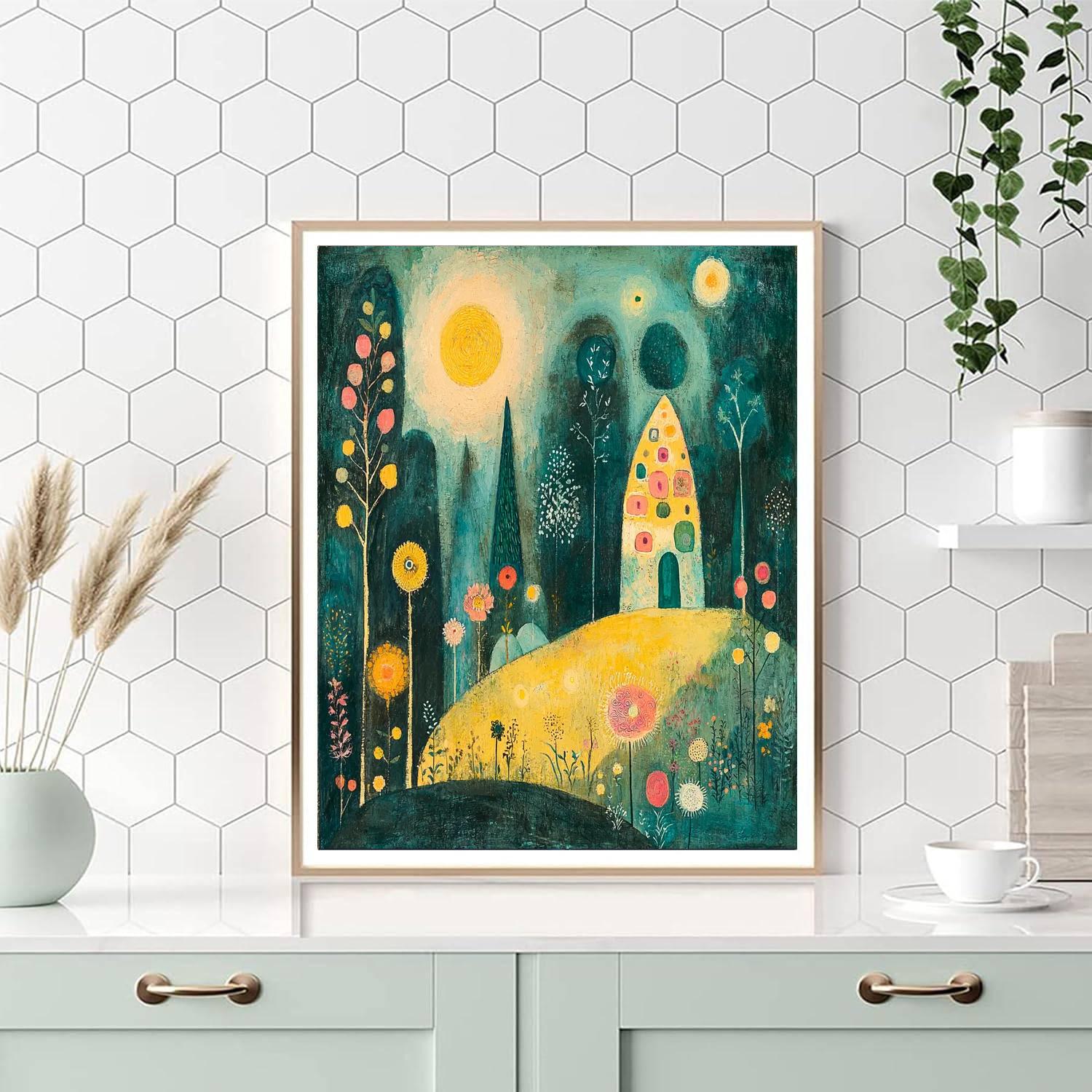 Paul Klee Inspired Imaginative Landscapes  Numbered Painting Kits