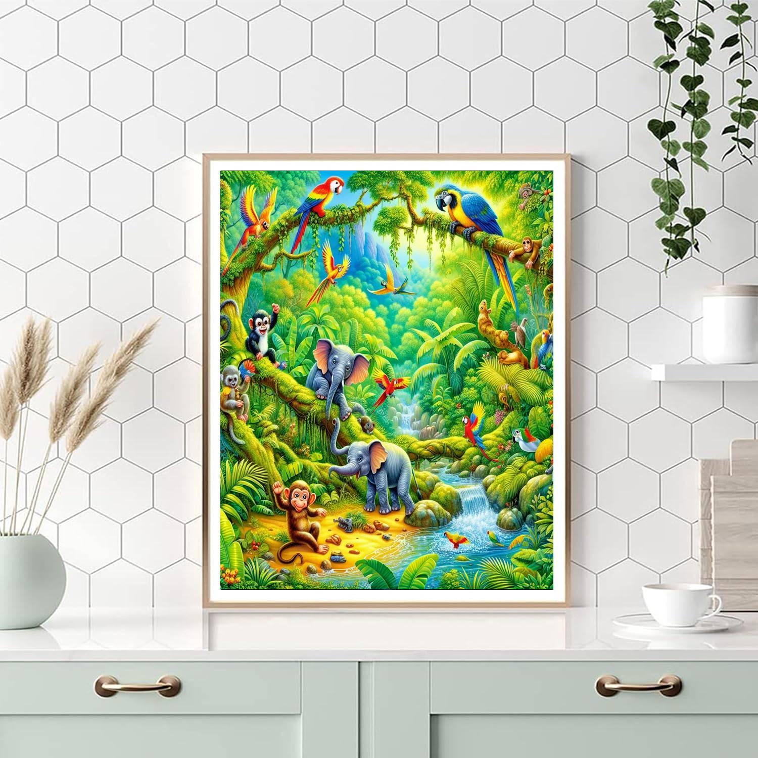 Dynamic Jungle Safari Paint By Color