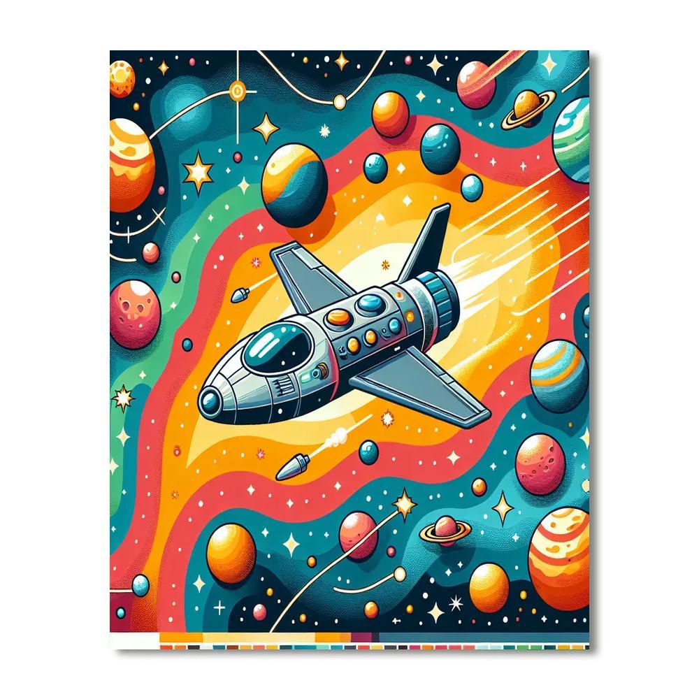 Dreamy Outer Space Voyage Numbered Painting Kits