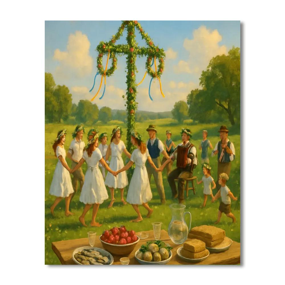 Midsummer Night - Sweden Paint By Numbers Kits