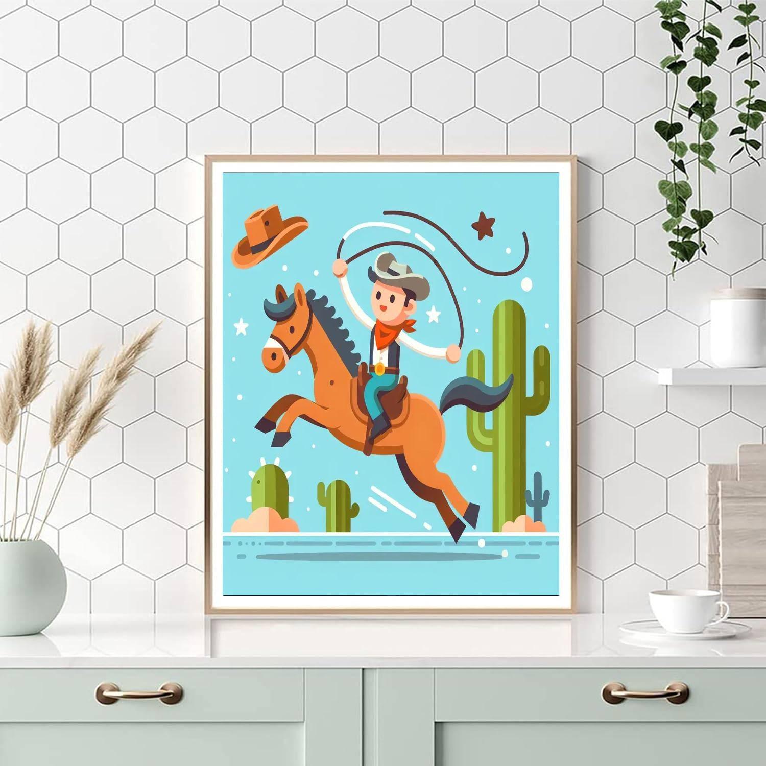 Wild West Rodeo Adventure Numbered Painting Kits
