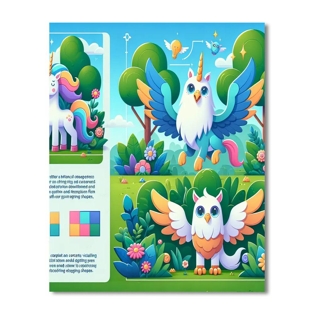 Garden Of Enchanted Beasts Painting Number Kit