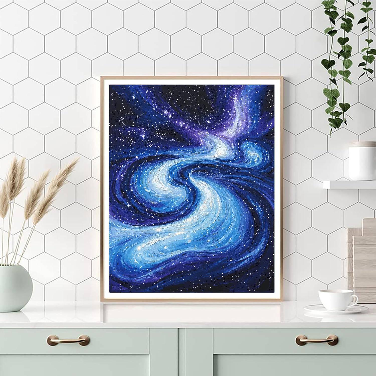 Michelangelo Inspired Cosmic Rhythm  Paint By Numbers Kits