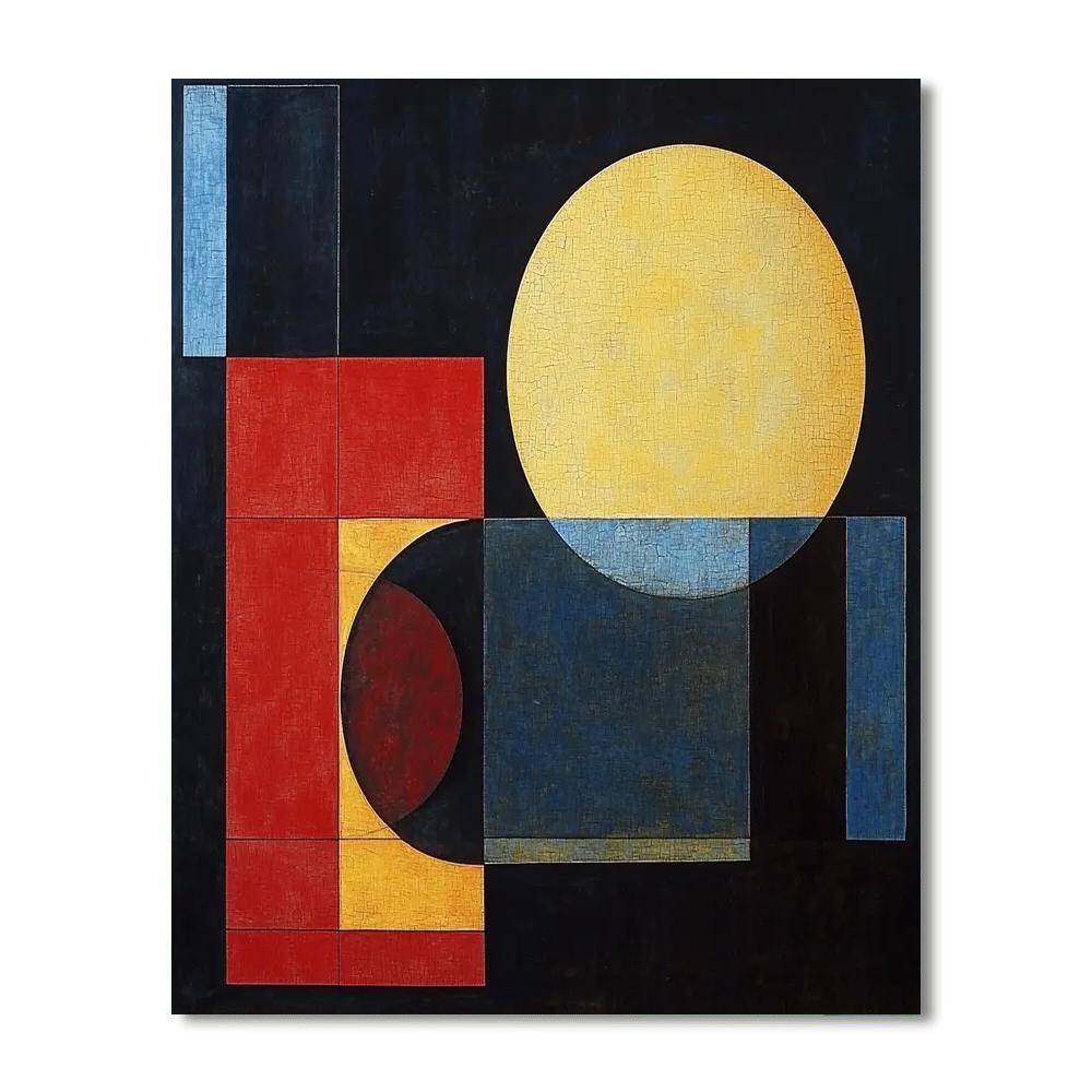 Kazimir Malevich Inspired Vibrant Geometry  Paint By Numbers