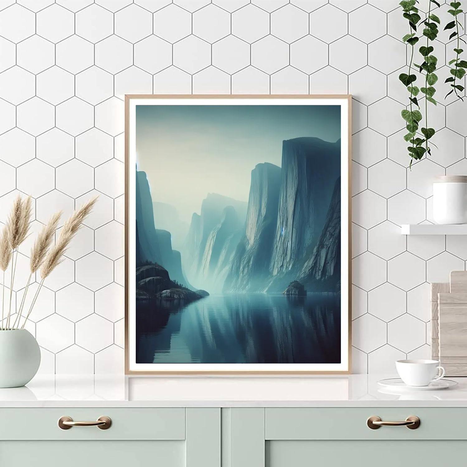 Quiet Nordic Fjord DIY Paint By Numbers