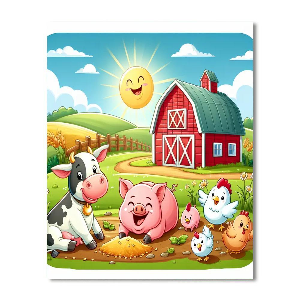 Happy Farm Adventures DIY Paint By Numbers