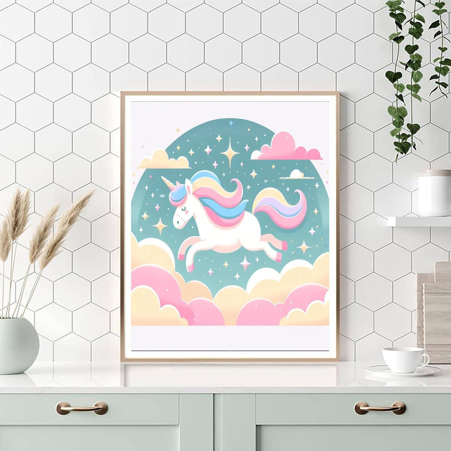 Cosmic Unicorn Adventures Painting Number Kit