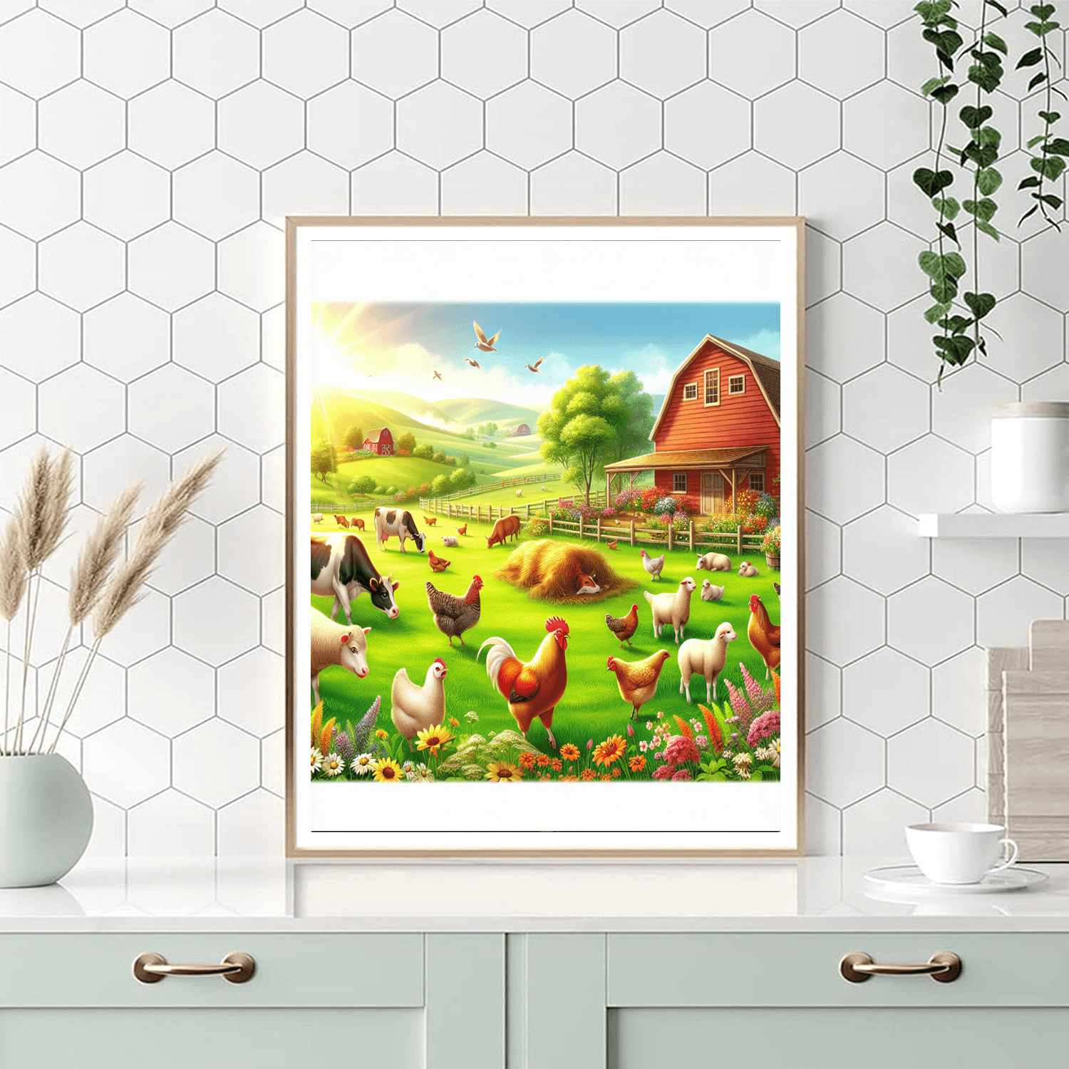 Joyful Farmyard Painting Number Kit