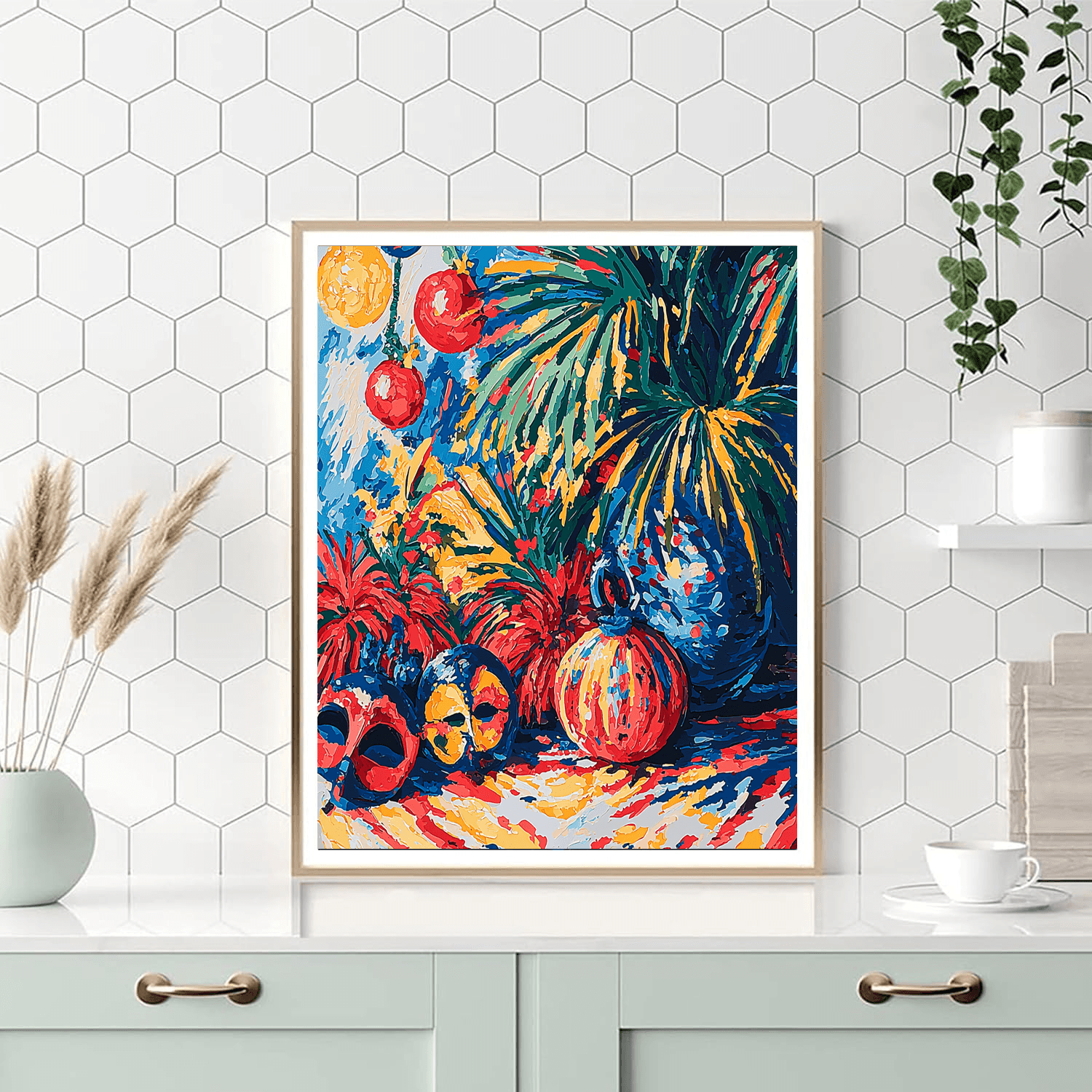 Pablo Picasso Inspired Carnival Festivity  Paint By Numbers