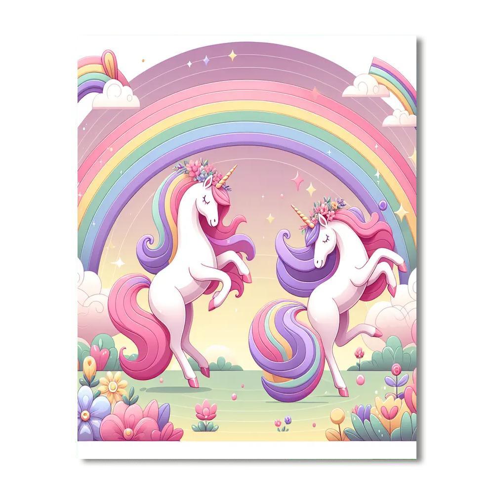 Radiant Rainbow Unicorns Paint By Numbers Kits