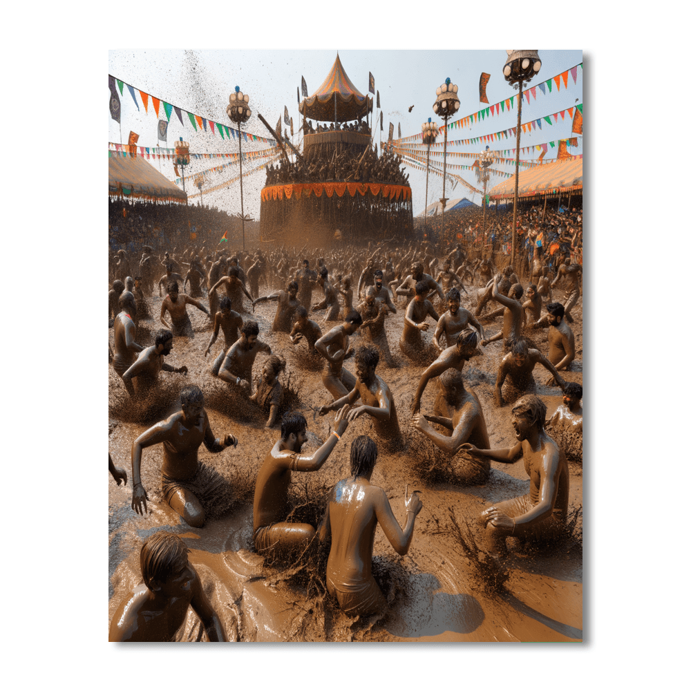 Boryeong Mud Festival - South Korea Paint By Color