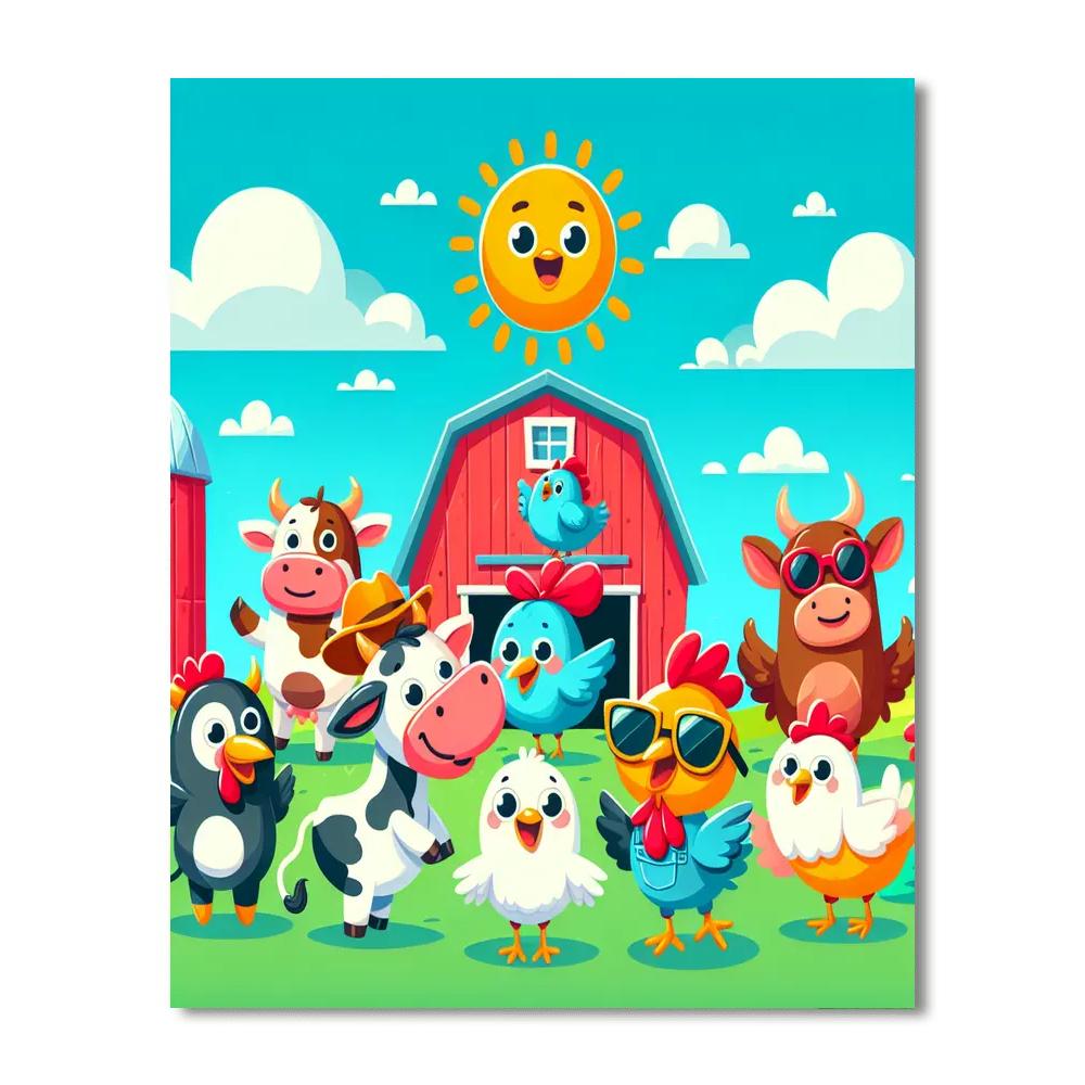 Funny Farm Adventures Paint By Numbers