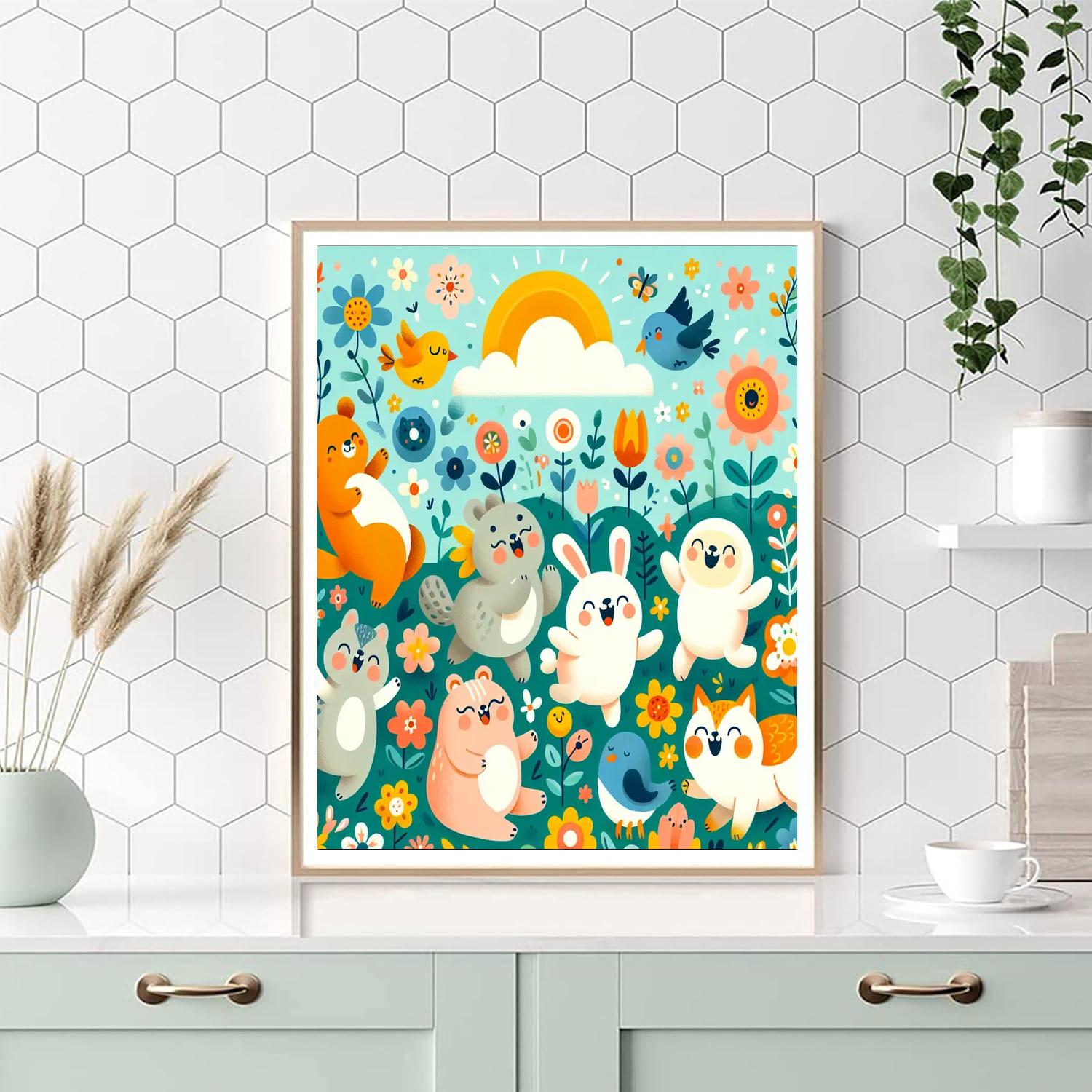 Sweet Springtime Surprises Paint By Numbers Art