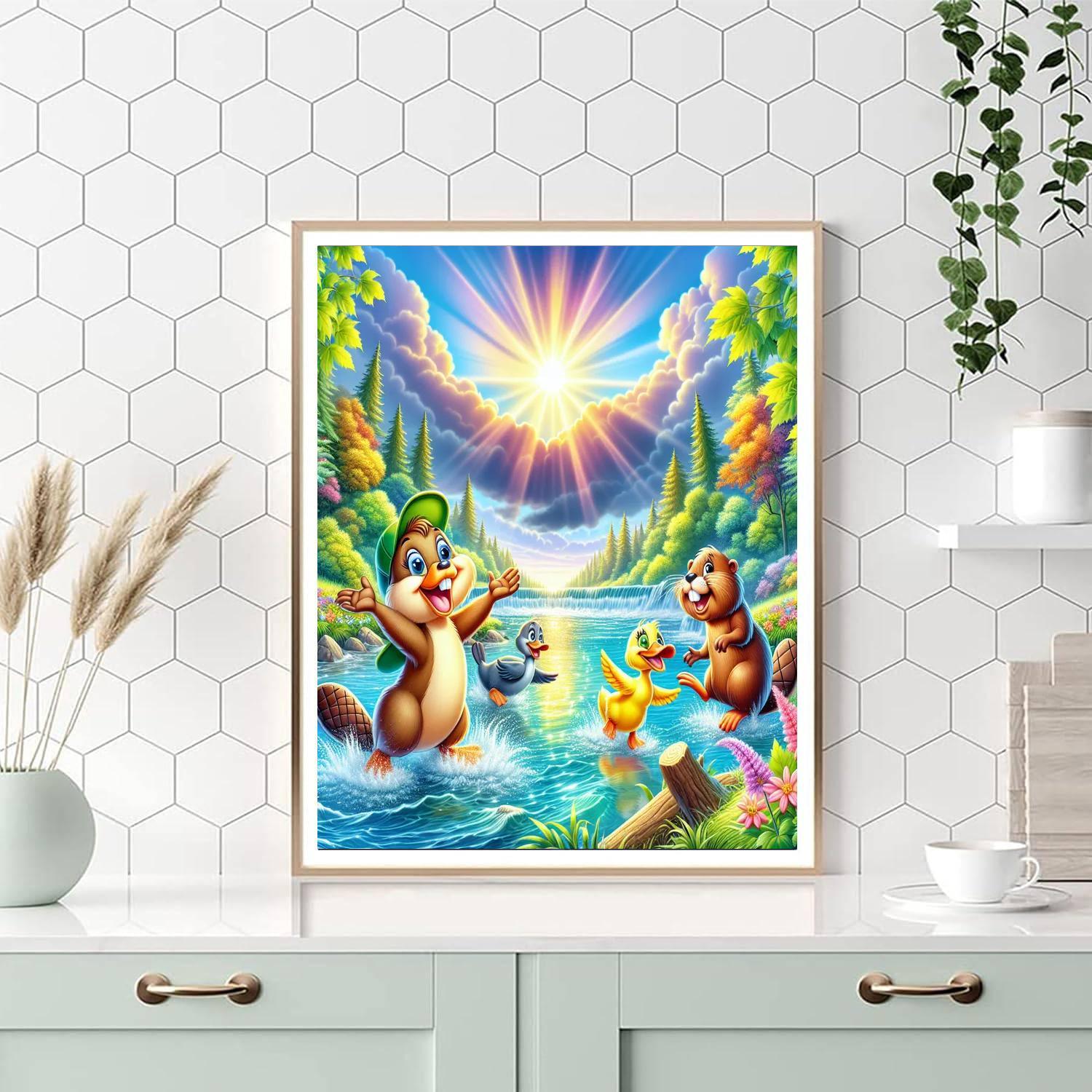 Enchanted Riverbank Numbered Painting Kits