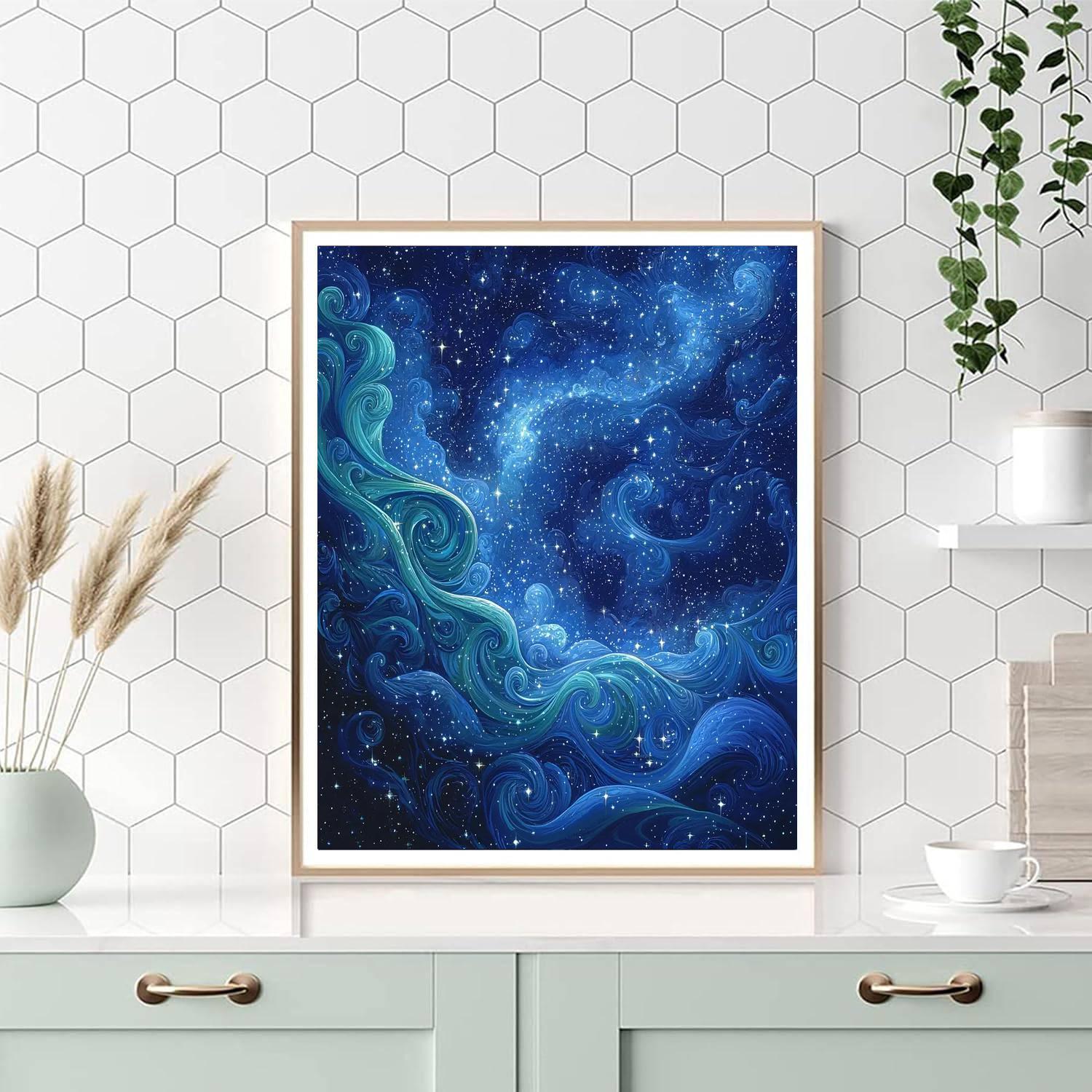 Alphonse Mucha Inspired Eternal Symphony Of Stars  DIY Paint By Numbers