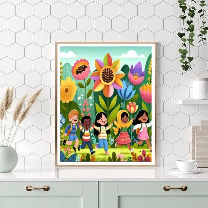 Flower Power Adventure Paint By Number