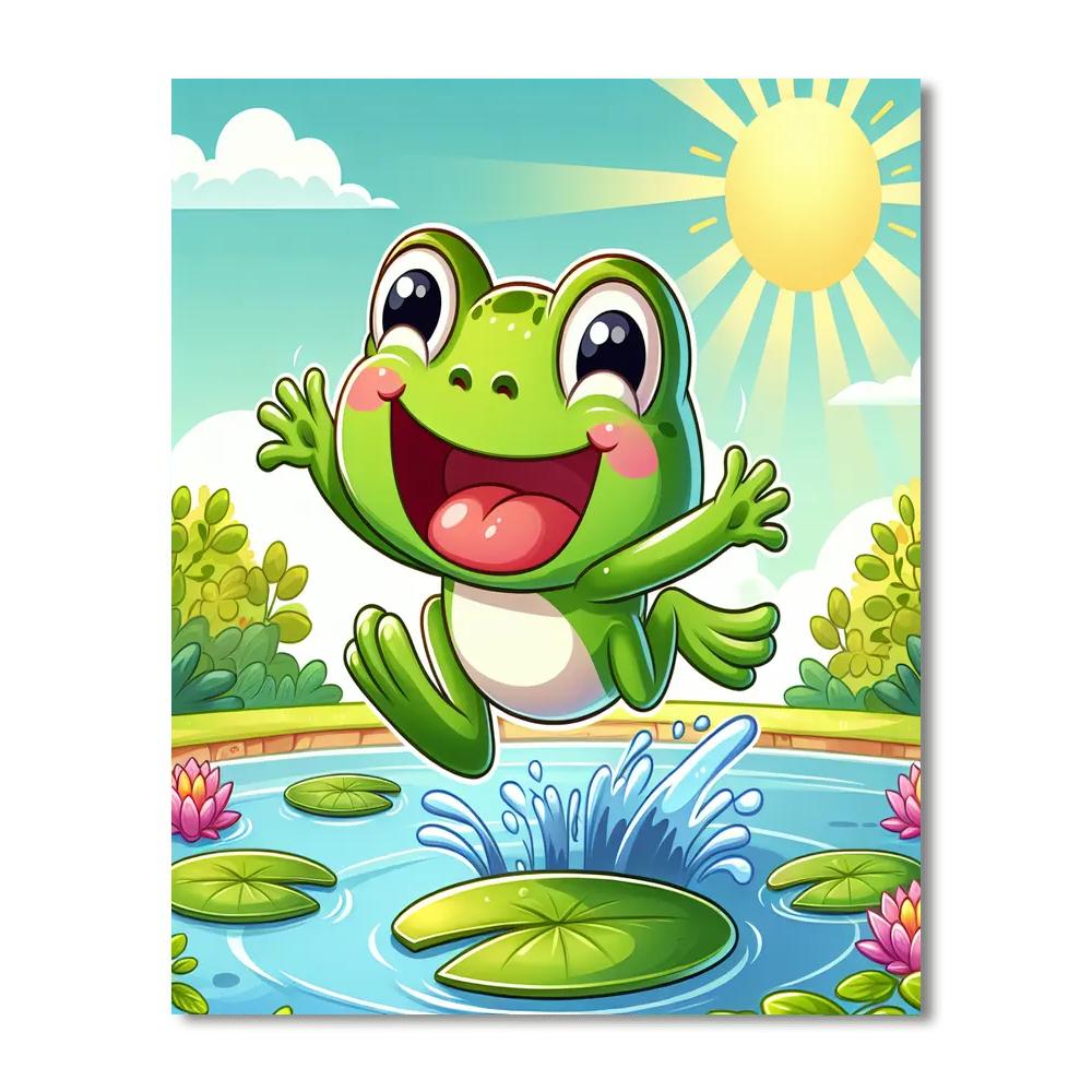 Hoppy Little Frog Numbered Painting Kits