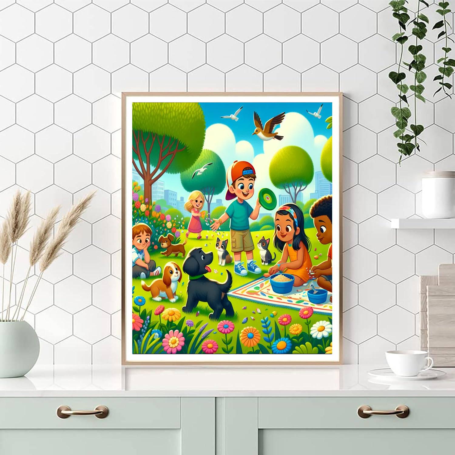 Happy Animal Adventure Painting By Numbers Kit