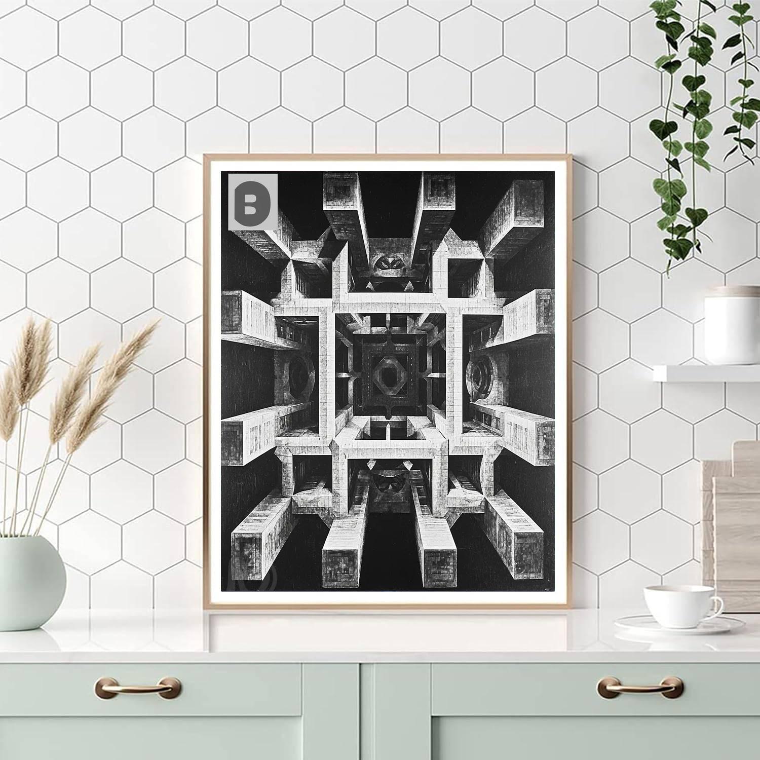 M.C. Escher Inspired Mystical Symmetry  Paint By Numbers