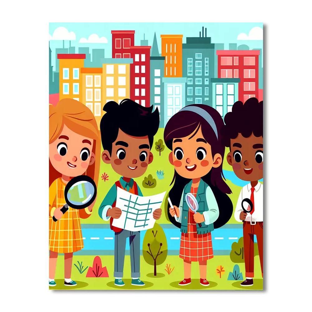 Pet Detective Adventure Painting By Numbers Kit