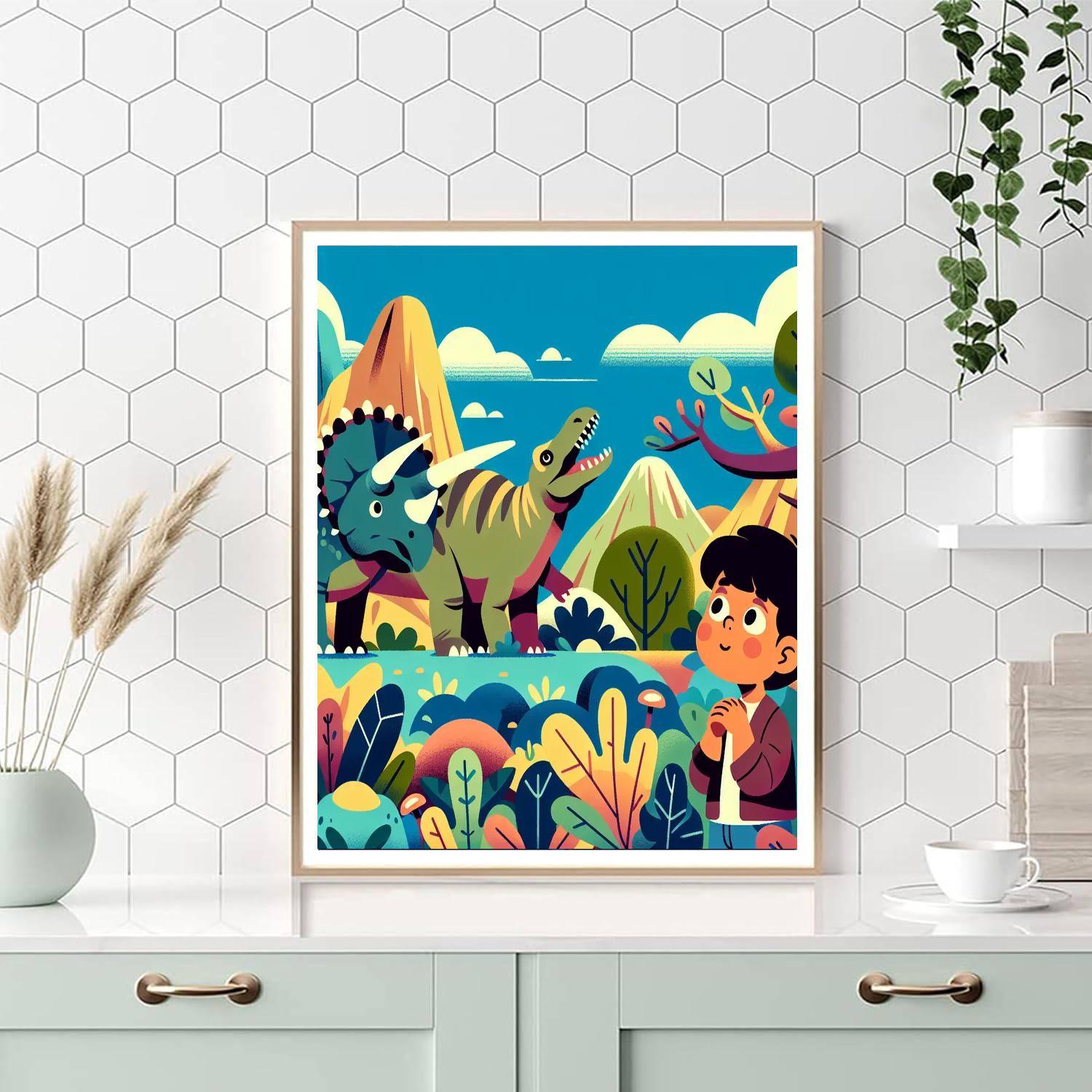 Dinosaur Discovery Path Paint By Number