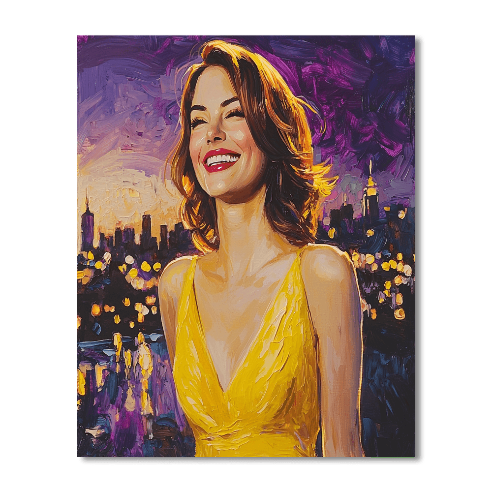 Emma Stone: The Radiance Of Lala's Light Painting Number Kit