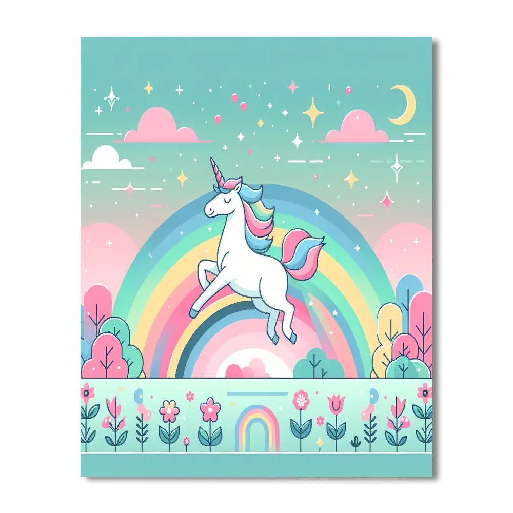 Unicorn Dreamland Journey Paint By Color
