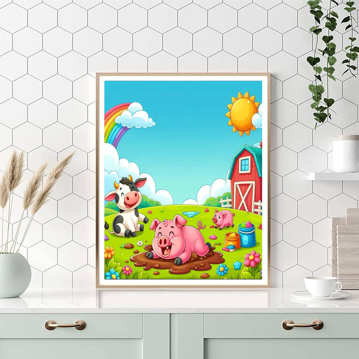 Silly Farm Friends Painting By Numbers Kit