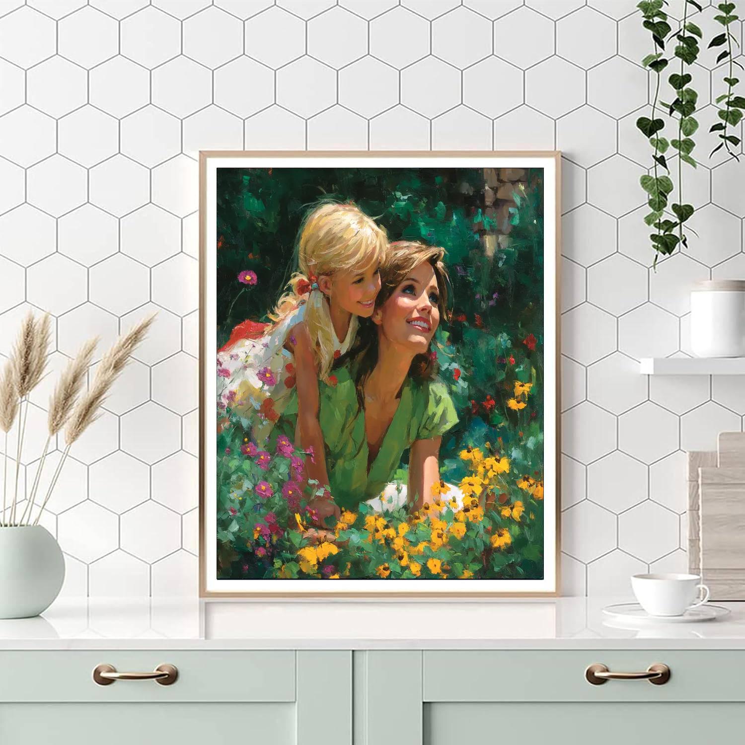 Cuddles In The Meadow Paint By Number