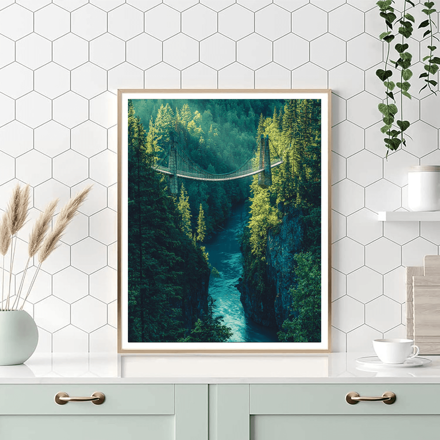 Capilano Suspension Bridge - British Columbia, Canada Paint By Numbers Kits