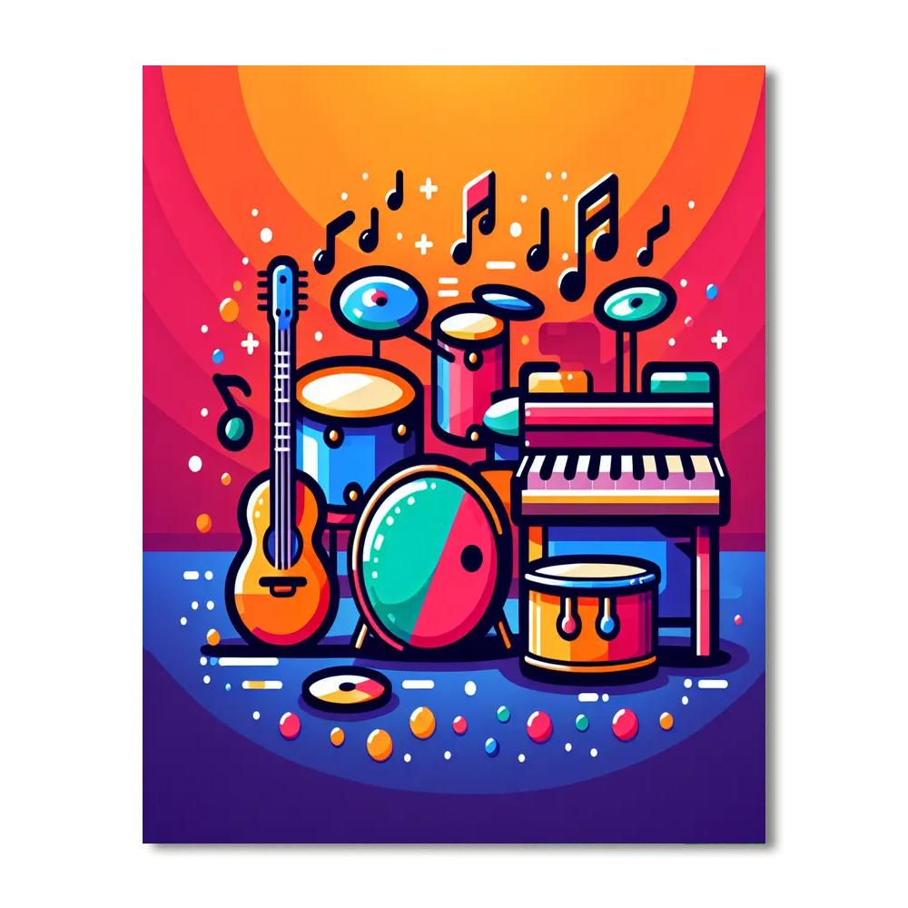 Musical Marvels Painting Number Kit
