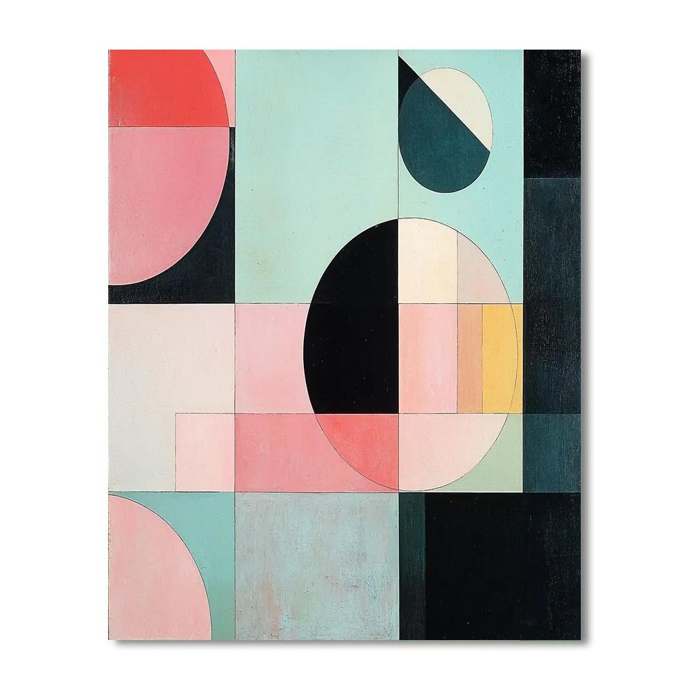 Kazimir Malevich Inspired Geometric Silence  Numbered Painting Kits