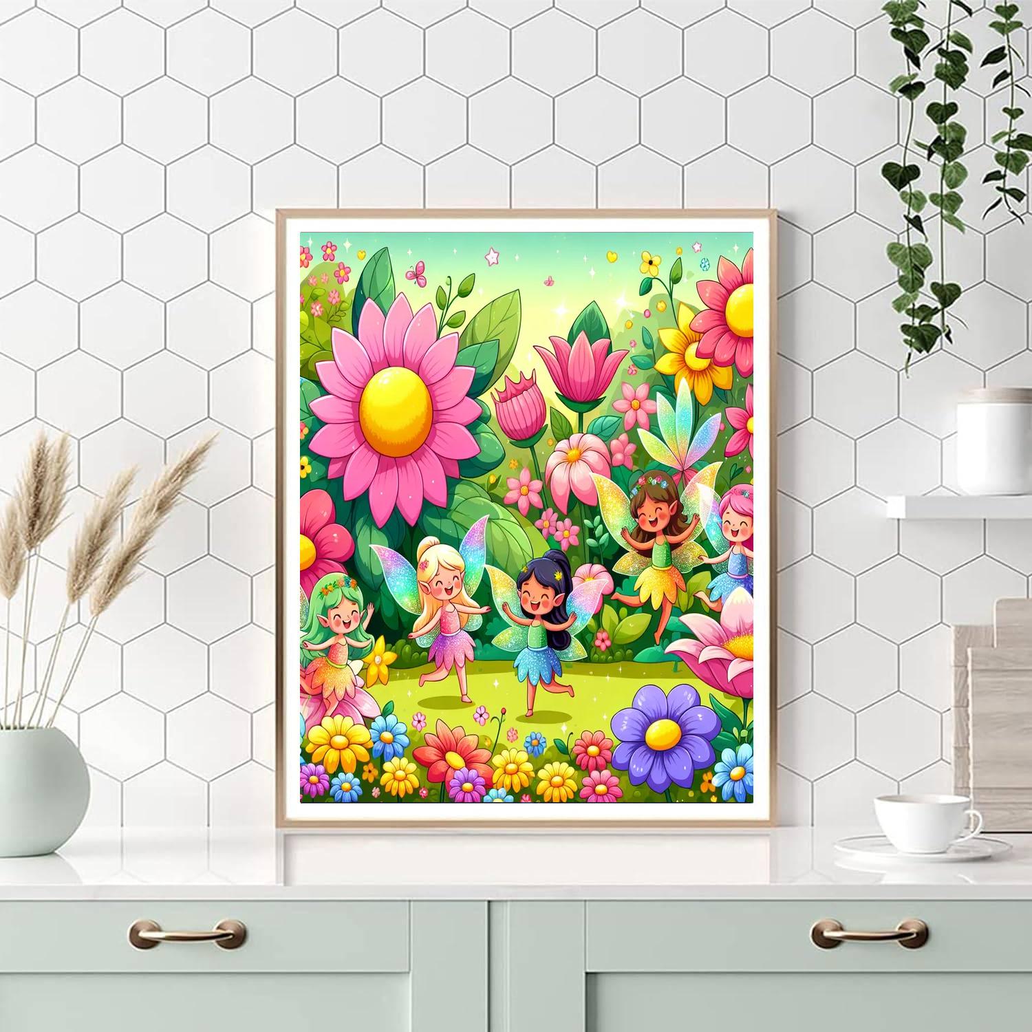 Fanciful Fairy Fête Paint By Numbers Art