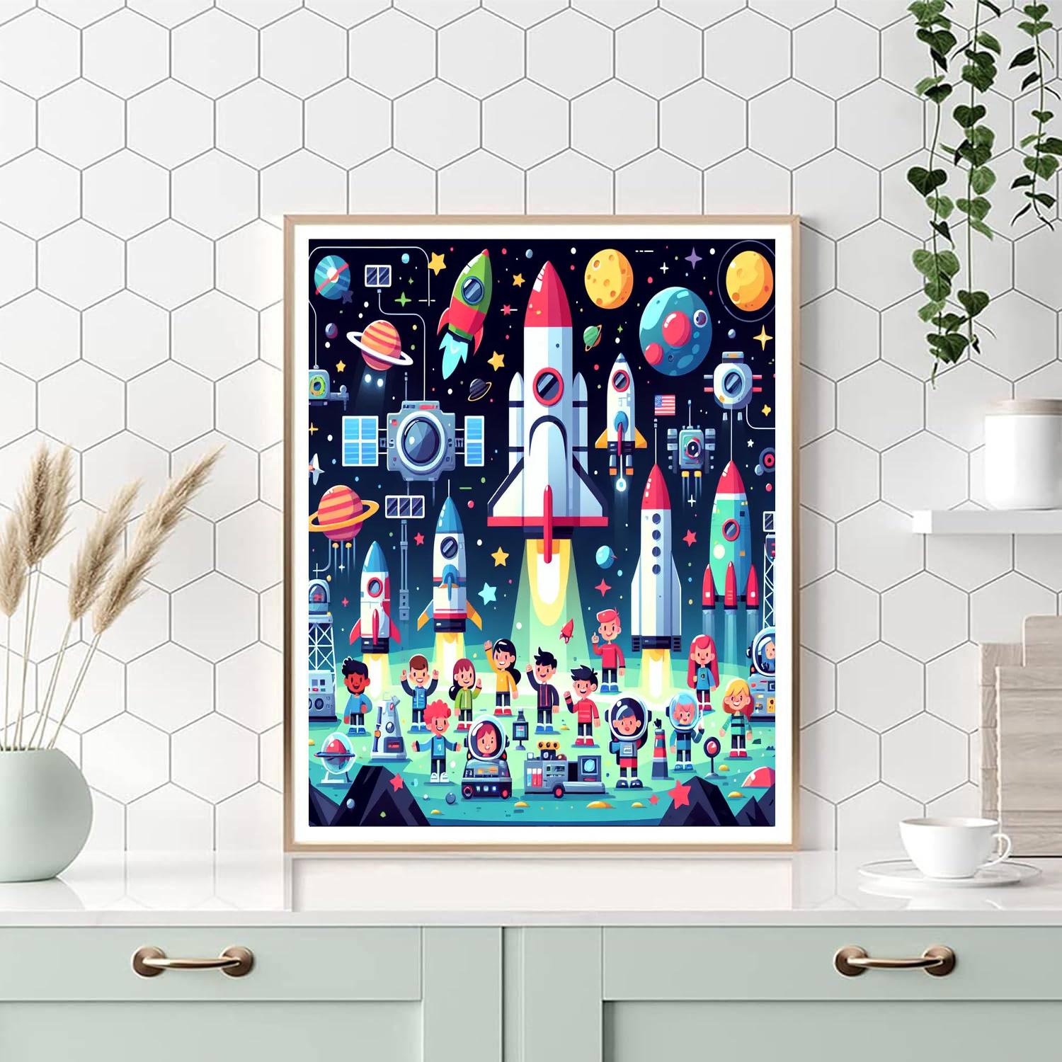 Space Command Mission Paint By Number