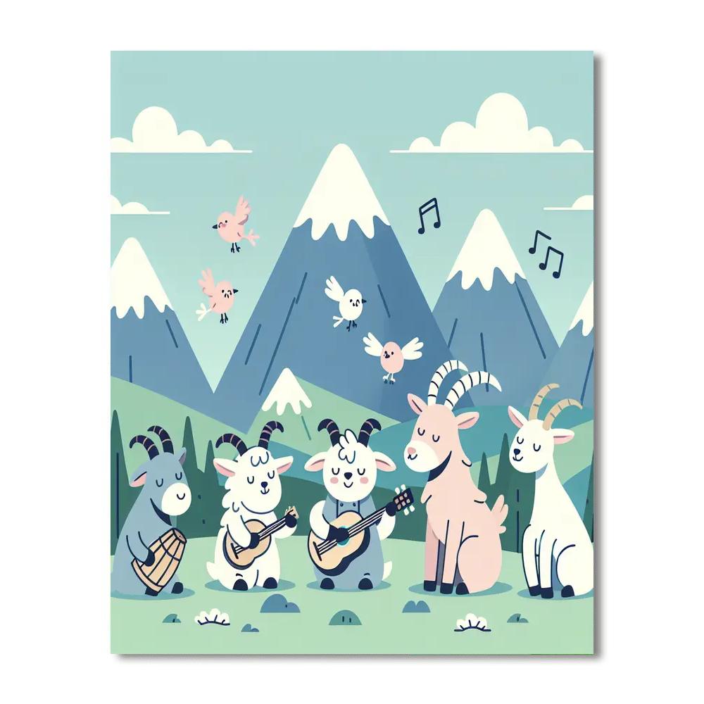 Melodic Mountain Medley Painting By Numbers Kit