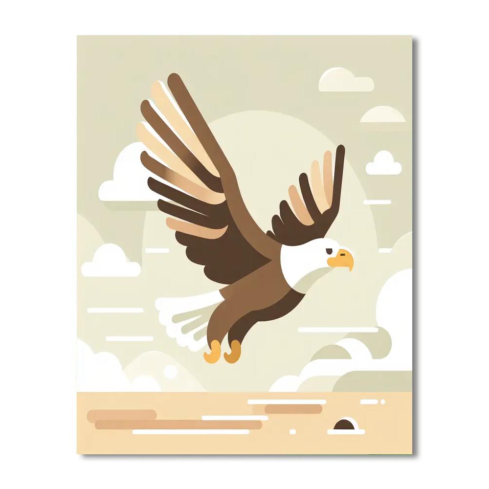 Eagle's Majestic Soar Paint By Numbers Kits