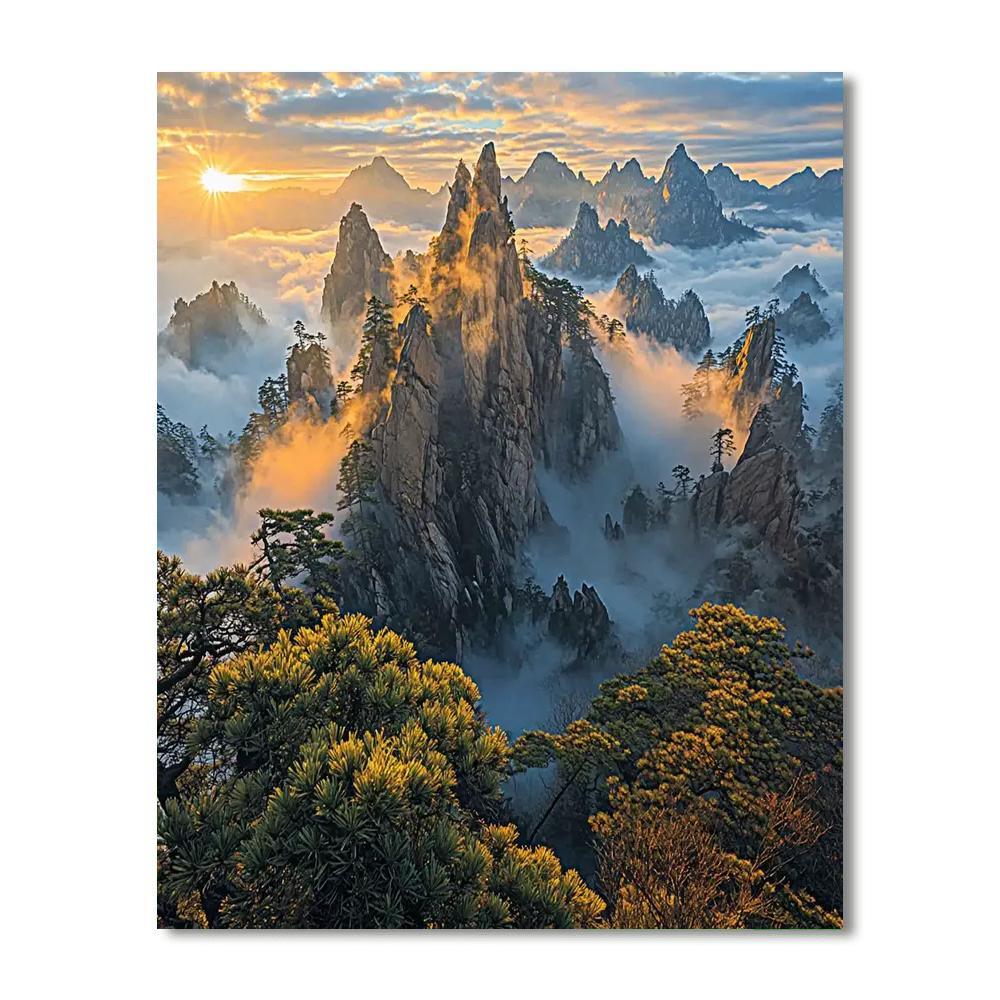 Huangshan (yellow Mountains) Paint By Numbers