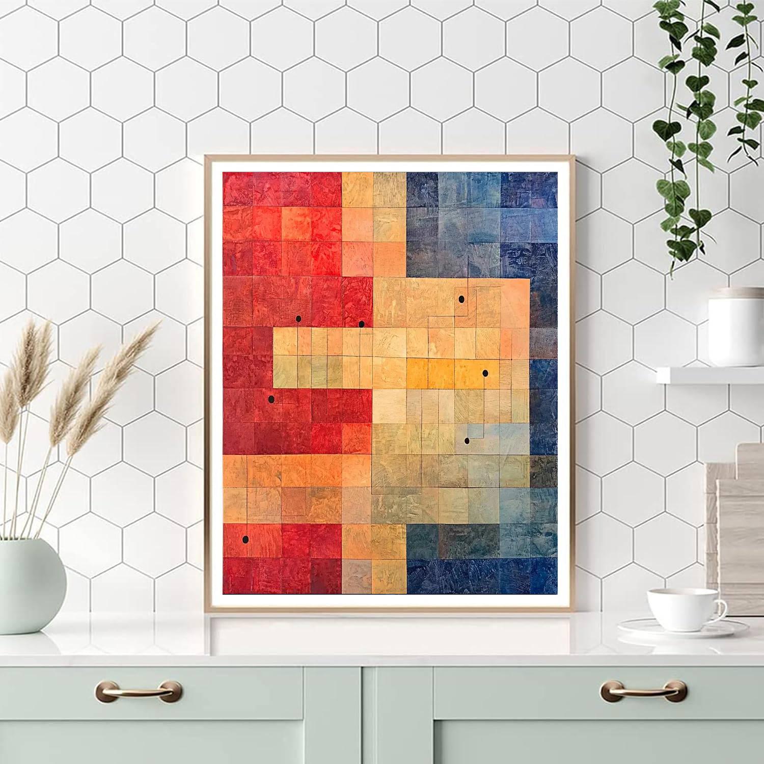 Paul Klee Inspired Musical Echoes  Painting Number Kit