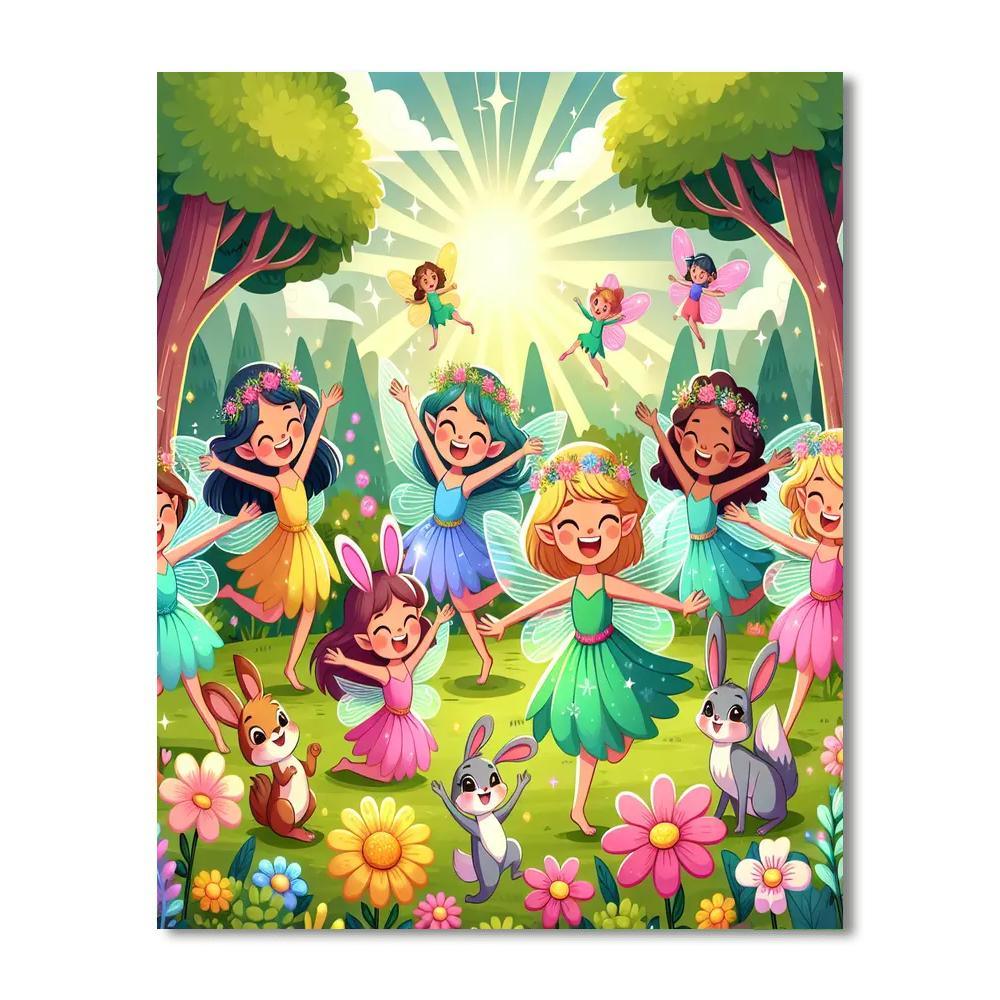 Wondrous Woodland Fairies Painting Number Kit