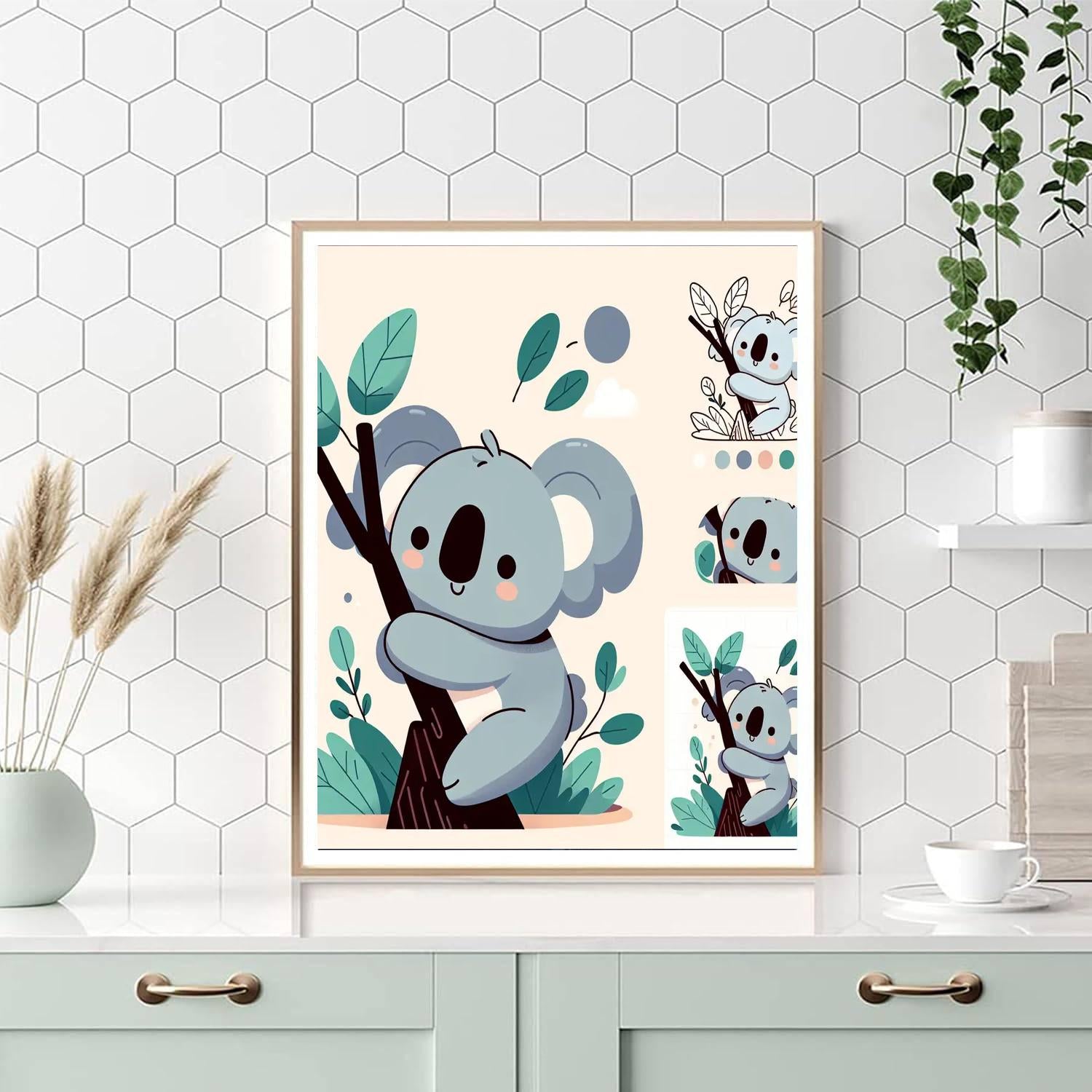 Lovely Koala Numbered Painting Kits
