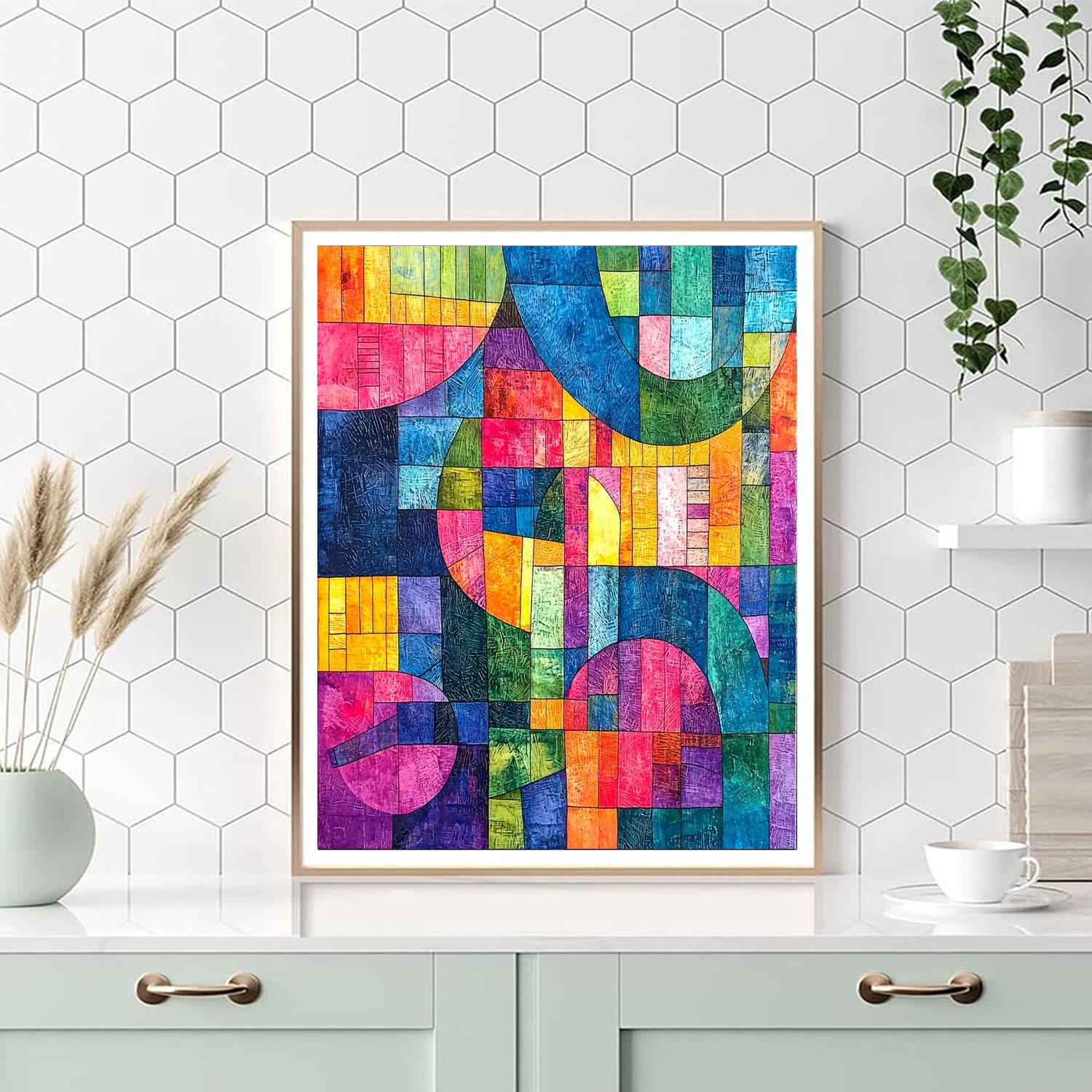 Paul Klee Inspired Melodic Colors  Painting Number Kit