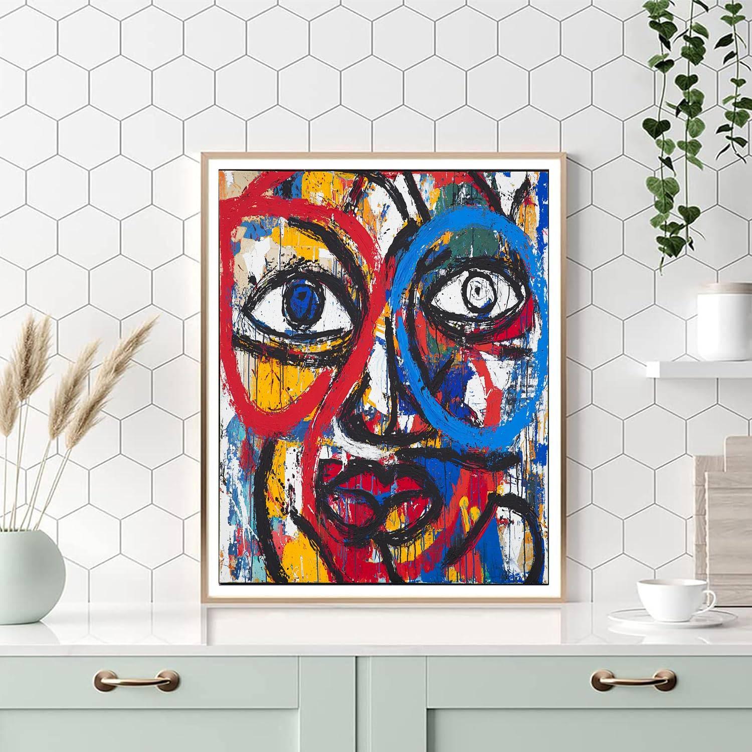 Jean-Michel Basquiat Inspired Patterns Of Connection  Numbered Painting Kits