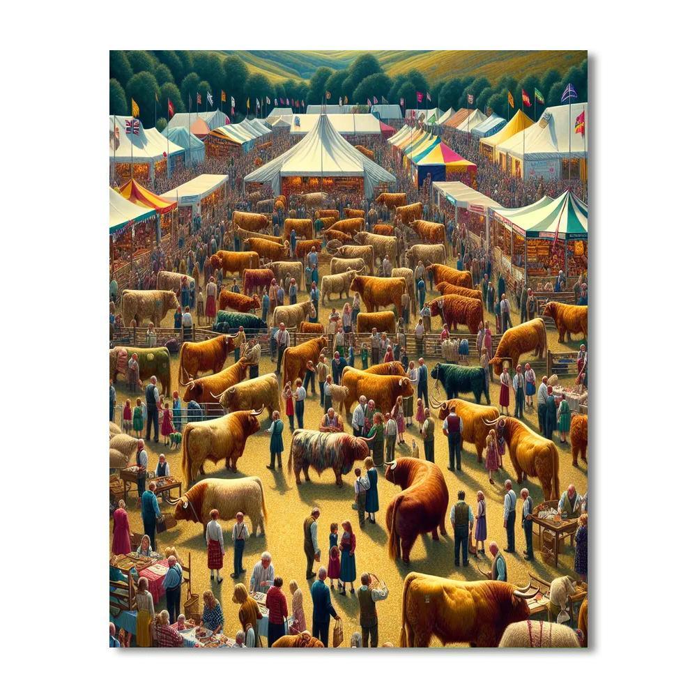 Royal Highland Show - Scotland Painting Number Kit