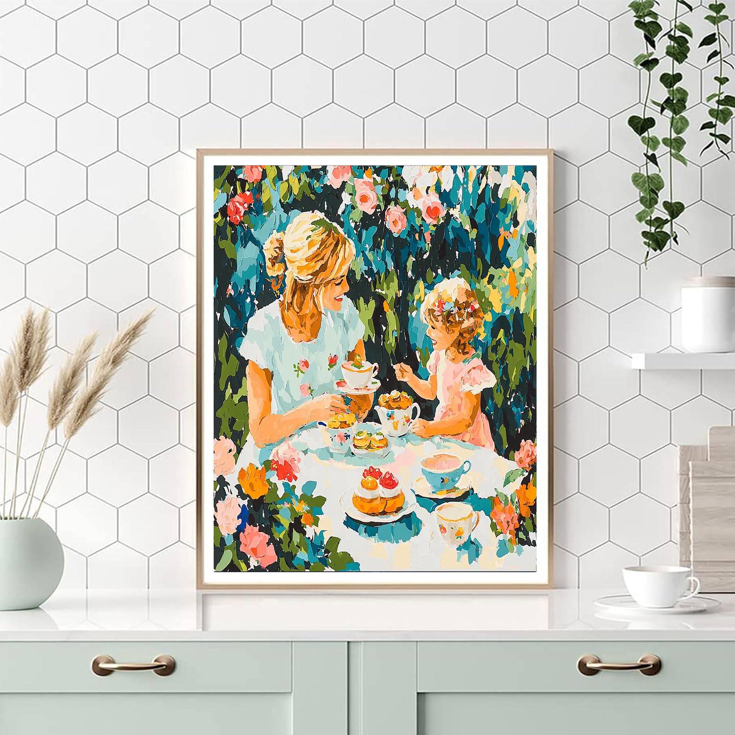 A Special Tea Party Paint By Numbers Kits