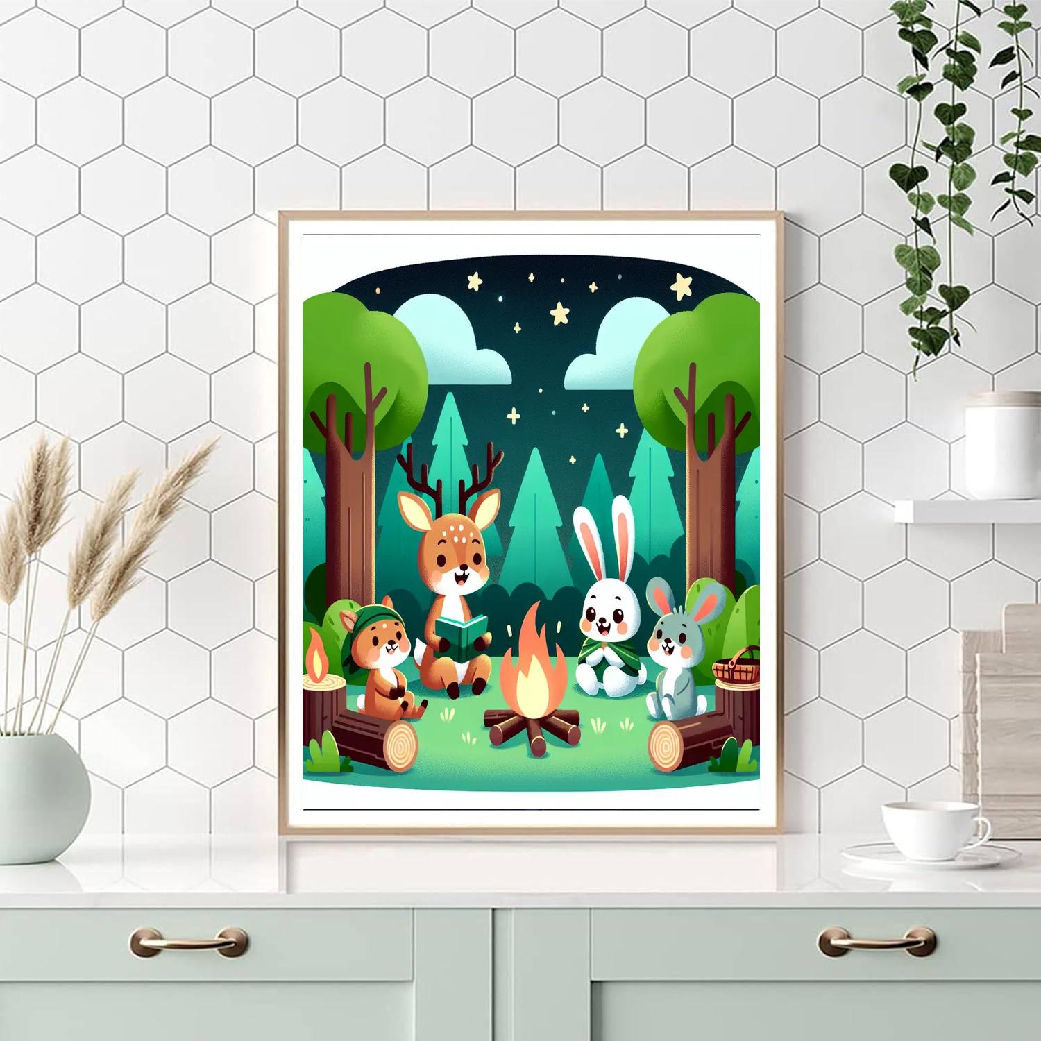 Timberland Tails Paint By Numbers Art