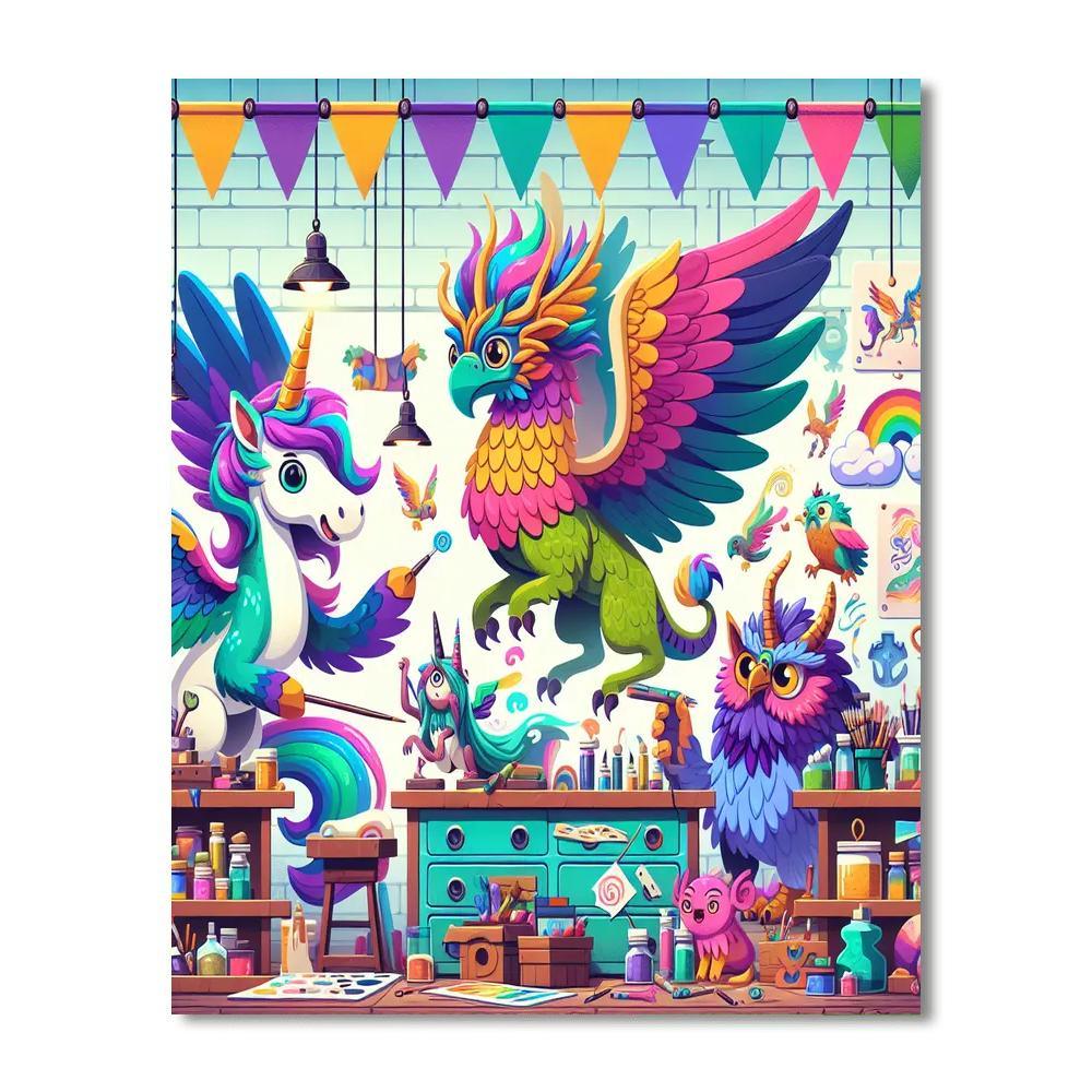 Fantasy Creature Workshop Painting By Numbers Kit
