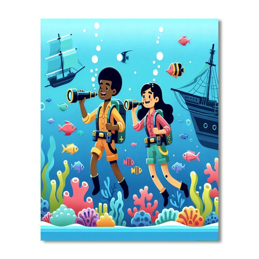 Aquatic Explorer Mission Numbered Painting Kits
